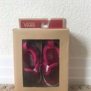 Pink toddler vans size 1.0